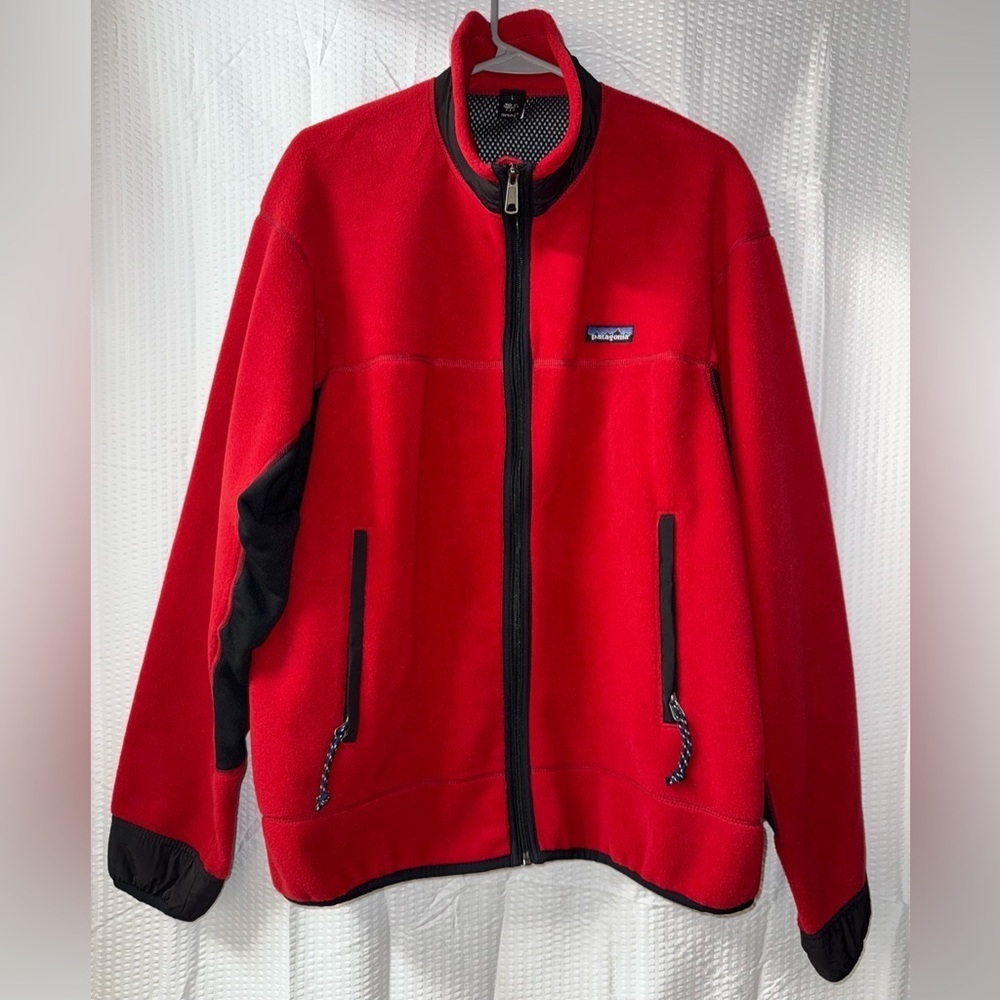 NWT Patagonia Vintage 90s PEF Red Fleece Jacket Size L